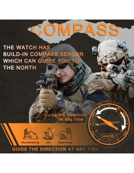 NORTH EDGE – Montre Solaire Multifonction