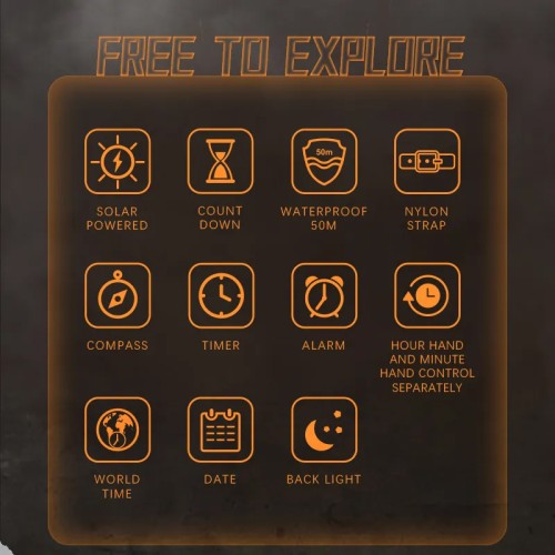 NORTH EDGE – Montre Solaire...