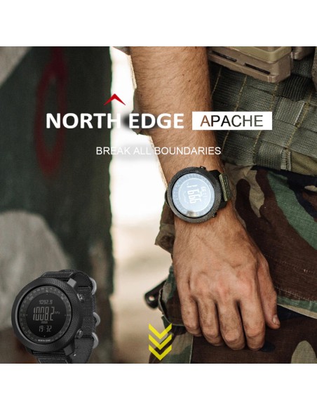 NORTH EDGE - Montre Militaire multifonction pour Homme