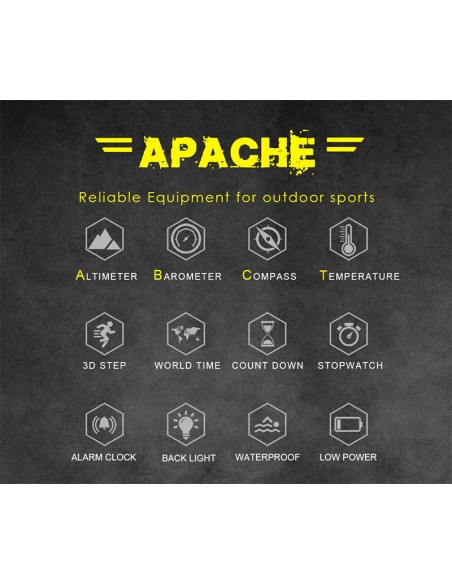 NORTH EDGE - Montre Militaire multifonction pour Homme