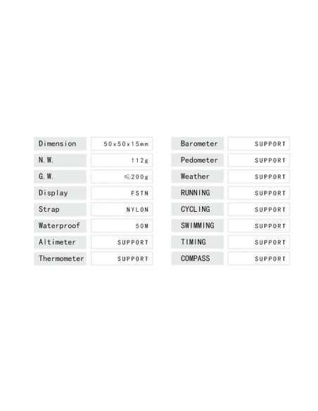 NORTH EDGE - Montre Militaire multifonction pour Homme