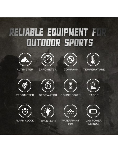 NORTH EDGE – Montre Numérique Multifonction